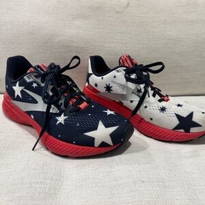 Brooks Launch 8 Special Edition Sneakers - Navy, White, and Blue